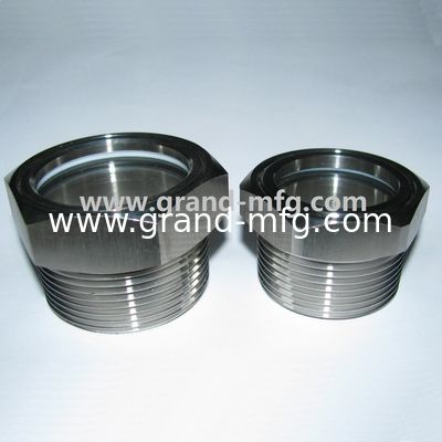 качество  BSP 1 inch high temperature stainless steel 304 bulls eye sight glasses for power transmission oil level sight glass gearbox reducer sight glass Фабрика