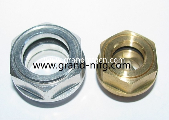 Мужская нить 1&quot; 2&quot; Hexagon Aluminum Oil Sight Glass (Metric &amp; BSP thread), без отделки