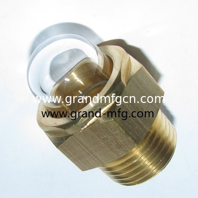 мужской NPT нить 1/2&quot; 3/8&quot; 3/4&quot; 1&quot; 3-D BULLSEYE SIGHT GLASS наблюдать куполом Гейдж с сверхпрозрачным стеклом маслом глазного стекла