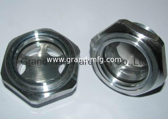 Мужская нить Hexagon Aluminum Oil Sight Glass (Metric & BSP thread) скоростной редуктор масляного уровня, без отделки