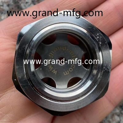 Мужчина BSP G1 1/4 &quot;нержавеющей стали 304 стекло для очистки масла с шестигранным блокировкой гайки SS316 НАВЛЕЖЕНИЕ НА ЗАГЛАЖЕНИЕ НА ЗАГЛАЖЕНИЕ