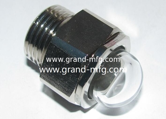 Мужчина NPT нить 1/2 &quot; 3/8&quot; 3/4 &quot; GM-HDN34 тяжелые грузовики 3d купол оливкового уровня зрения стеклянный габаритные розетки с прозрачным стеклом