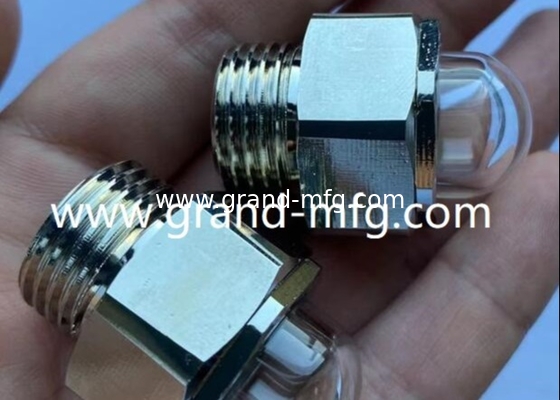 M12X1 GM-HDM12 Dome Oil Level Sight Glass Heavy duty 3d coolant sight Glass gauge Radiator жидкостный уровень зрения стекла G1/2