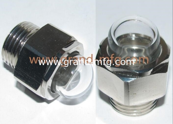 GM-HDM12 M12X1.5 Dome Oil Level Sight Glass Heavy duty 3D oil level sight glass gauge с прозрачными стеклянными воздушными компрессорами
