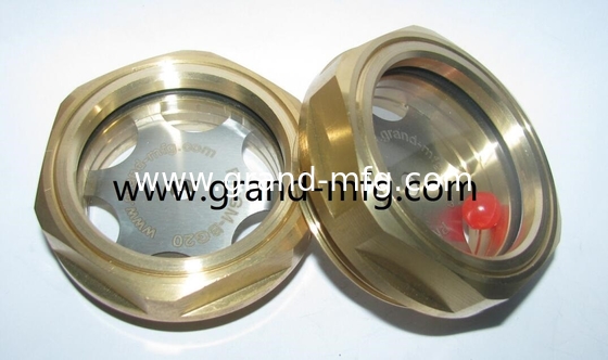 GM-HDM12 M12X1.5 Dome Oil Level Sight Glass Heavy duty 3D oil level sight glass gauge с прозрачными стеклянными воздушными компрессорами