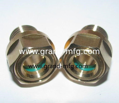 GM-HDM12 M12X1.5 Dome Oil Level Sight Glass Heavy duty 3D oil level sight glass gauge с прозрачными стеклянными воздушными компрессорами