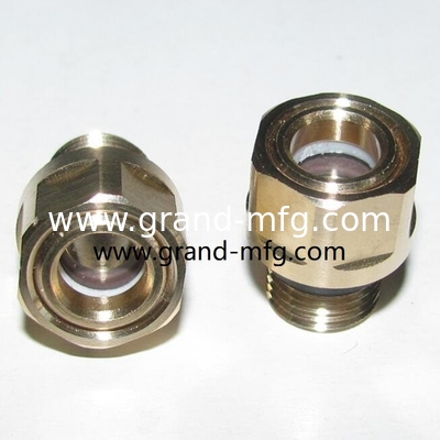 Мужской NPT нить 1/2&quot; 3/8&quot; 3/4&quot; 1&quot; 3-D Bullseye Sight Glass Observe Dome Gauge с прозрачным стеклянным масляным прицелом GM-HDM27 GM-HDG10 GM-HDN38 GM-HDG12