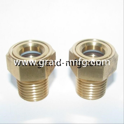 M16X1.5 Hex Top Liquid Dome Oil Level sight glass oil window Brass Вместимое шпионское отверстие для топливного бака мотоцикла