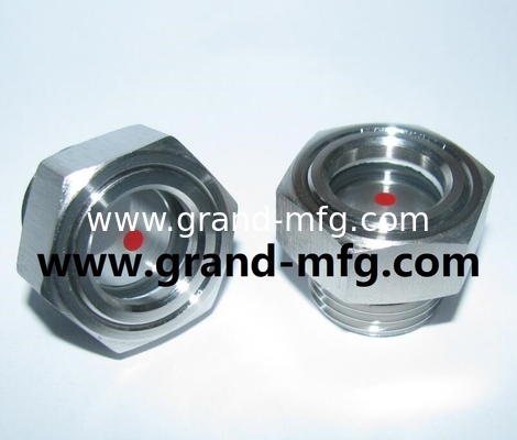NPT нить 1/2" 3/4" нержавеющей стали 304 стекло для очистки масла без шестиугольного блокировочного ореха SS304 НАВЛЕЖЕНИЕ НА ОЛЕЙ