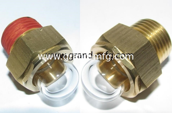 NPT нить 1/2" 3/8" 3/4" 1" 3-D BULLSEYE SIGHT GLASS наблюдать Купол Уровень масла Бульба зрительный стекломер с прозрачным стеклом