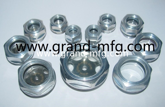 BSP нить G1/2&quot; 3/4&quot; редуктор Blower Hex Алюминий Указатель уровня масла глазного стекла на заказ