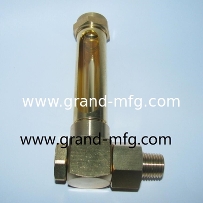 НПТ 1/2 INCH L тип Медный индикатор уровня масла с маркировкой уровня для тонкостенных контейнеров с стеклянными розетками для очистки масла