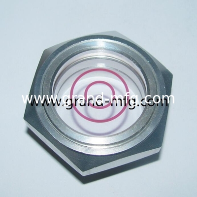 высокое давление G1/2 INCH 6061 алюминиевый редуктор масляного прицела стеклянный индикатор уровня масла жидкостного уровня с фрезерной головой