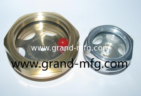 высокое давление G1/2 INCH 6061 алюминиевый редуктор масляного прицела стеклянный индикатор уровня масла жидкостного уровня с фрезерной головой
