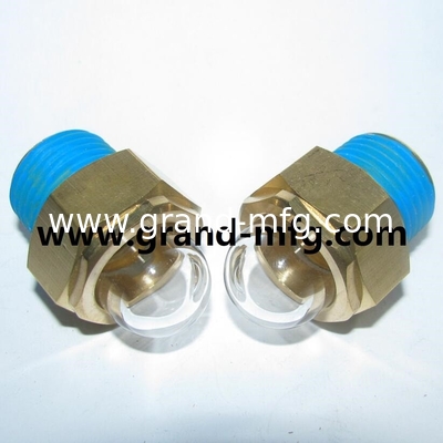 мужской NPT нить 1/2&quot; 3/8&quot; 3/4&quot; 1&quot; 3-D BULLSEYE SIGHT GLASS наблюдать куполом Гейдж с сверхпрозрачным стеклом маслом глазного стекла