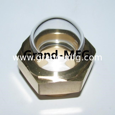 Мужской NPT нить 1/2&quot; 3/8&quot; 3/4&quot; 1&quot; 3-D Bullseye Sight Glass Observe Dome Gauge с прозрачным стеклянным масляным прицелом GM-HDM27 GM-HDG10 GM-HDN38 GM-HDG12