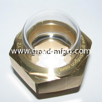 NPT нить 1/2" 3/8" 3/4" 1" 3-D BULLSEYE SIGHT GLASS наблюдать Купол Уровень масла Бульба зрительный стекломер с прозрачным стеклом