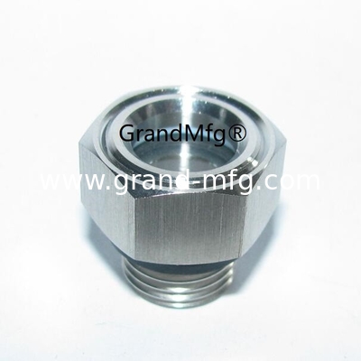 NPT2 INCH 3&quot; SS304 Мужской конец нитки Нож Тип Equipwith большое окно для просмотра и блокировочный гайка SUS304 прицел стекло масляный габарит