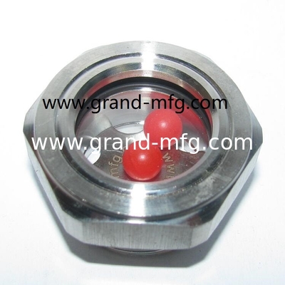 NPT2 INCH 3&quot; SS304 Мужской конец нитки Нож Тип Equipwith большое окно для просмотра и блокировочный гайка SUS304 прицел стекло масляный габарит