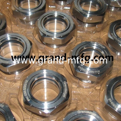 NPT2 INCH 3&quot; SS304 Мужской конец нитки Нож Тип Equipwith большое окно для просмотра и блокировочный гайка SUS304 прицел стекло масляный габарит