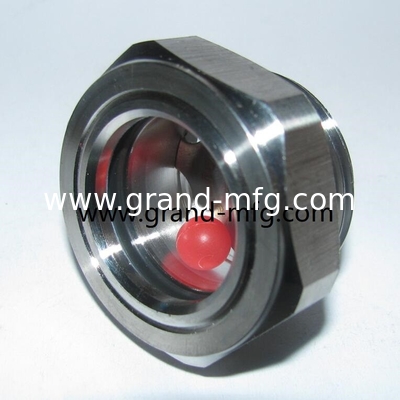 M27X1.5 SS304 Oil Sight Glass Level Monitor с большим видом окна и блокировочным гайком SUS304 sight glass oil gauge