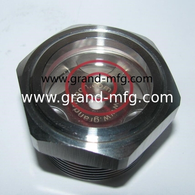 BSP G1 1/4 INCH SS304 Oil Sight Glass Level Monitor с большим окном для просмотра и блокировочным гайком SUS304 sight glass oil gauge