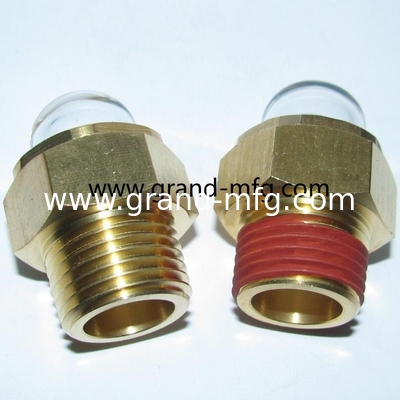 мужской NPT трубы нитей 1/2 &quot; 3/8&quot; вакуумный насос показатель уровня масла стеклянный прицел редуктор масла прицел стеклянный воздушный компрессор прицел