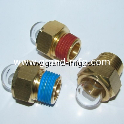 мужской BSP нить 1/2&quot; 3/8&quot; 3/4&quot; 1&quot; 3-D BULLSEYE SIGHT GLASS наблюдать куполом Гейдж с сверхпрозрачным стеклом маслом стекло
