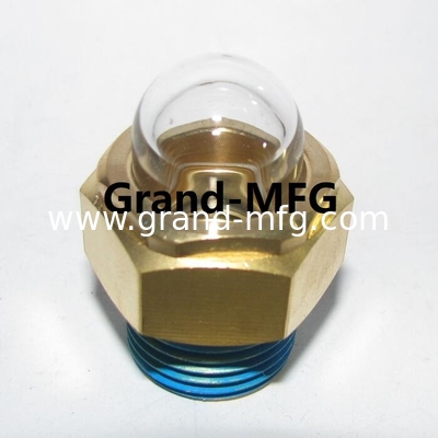 M16X1.5 Hex Top Liquid Dome Oil Level sight glass oil window Brass Вместимое шпионское отверстие для топливного бака мотоцикла
