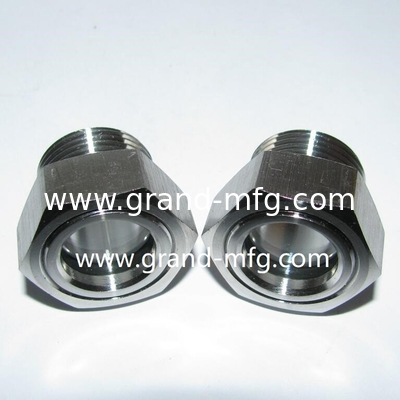 M42X1.5 SS304 окно с нефтяным прицелом Промышленность лаборатория Оборудование из нержавеющей стали 304 окно с нефтяным прицелом стекло с сверхпрозрачным стеклом