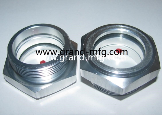 BSP G нить 1/2&quot; 3/4&quot; 1&quot; 2&quot; Blower Указатель уровня масла видное стекло на заказ доступно Алюминиевое Уровень масла видное стекло для насосных коробки передач и компрессоров