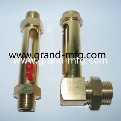 Медные нефтяные нивелиры в мужской нитке NPT, BSP, G1/8&quot;,1/4&quot;,3/8&quot;,1/2&quot;3/4&quot;,1&quot;, с кварцевой стеклянной трубкойГидравлический нефтяной нивелир для легкой установки