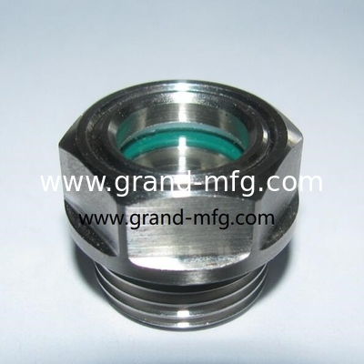 1500PSI NPT 1/4 давление нержавеющая сталь стекло для очистки масла SS304 100 бар для пароходов Нержавеющая сталь Жидкое стекло для очистки с различной толщиной стекла