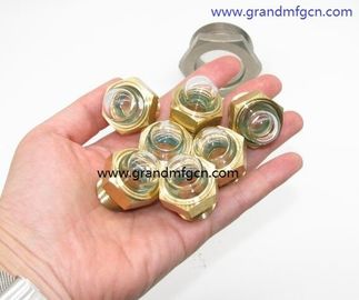 мужской NPT BSP трубы нитей 1/2 &quot; купол масляного уровня стеклянный прицел с натуральным стеклом OEM и ODM услуги