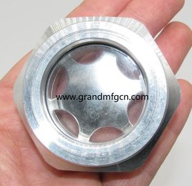 BSP G нить 1/2&quot; 3/4&quot; 1&quot; 2&quot; Blower Указатель уровня масла видное стекло на заказ доступно Алюминиевое Уровень масла видное стекло для насосных коробки передач и компрессоров