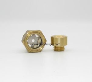 Метрическая нить M16 M18x1.5 гидравлический нефтяной бак латунь нефтяной уровень глазного стекла с отражателем без отделки, Китай