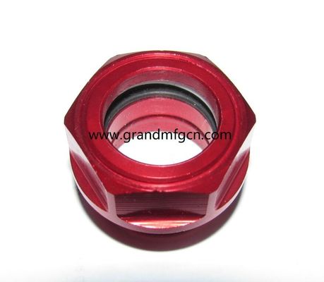 высокое давление G1/2 INCH 6061 алюминиевый редуктор масляного прицела стеклянный индикатор уровня масла жидкостного уровня с фрезерной головой