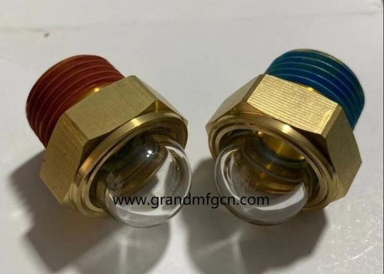 мужской NPT 1/2 INCH прозрачный купольный оливковый прицел стеклянный шестигранный винтовой прицел Указатели уровня масла индикаторы уровня масла с блокировкой нитей