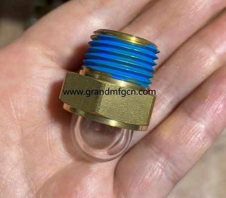 мужской NPT 1/2 INCH прозрачный купольный оливковый прицел стеклянный шестигранный винтовой прицел Указатели уровня масла индикаторы уровня масла с блокировкой нитей