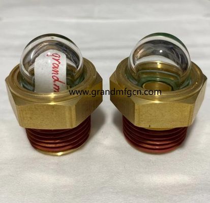 мужская нить NPT 3/8 INCH прозрачные купольные индикаторы уровня масла с шестеренковым винтом