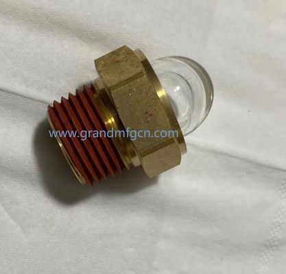 мужской NPT 1/2 INCH прозрачный купольный оливковый прицел стеклянный шестигранный винтовой прицел Указатели уровня масла индикаторы уровня масла с блокировкой нитей