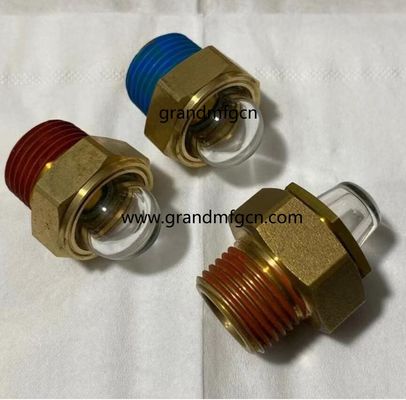 мужская нить NPT 3/8 INCH прозрачные купольные индикаторы уровня масла с шестеренковым винтом