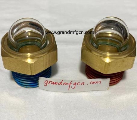 мужская нить NPT 3/8 INCH прозрачные купольные индикаторы уровня масла с шестеренковым винтом