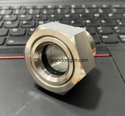Резервуар высокого давления1500PSI Стекло для наблюдения за жидкостью M27X1.5 Стекло для наблюдения за маслом Стекло для наблюдения за потоком жидкости без отражателя