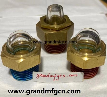 G1/2&quot; G3/4&quot; G1&quot; GM-HDG12 Насосы Уровень масла Вид стеклянный пузырь 3D-вид стеклянный габарит