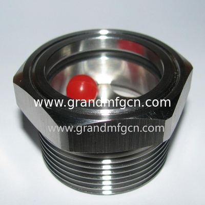NPT нить 1/2" 3/4" нержавеющей стали 304 стекло для очистки масла без шестиугольного блокировочного ореха SS304 НАВЛЕЖЕНИЕ НА ОЛЕЙ