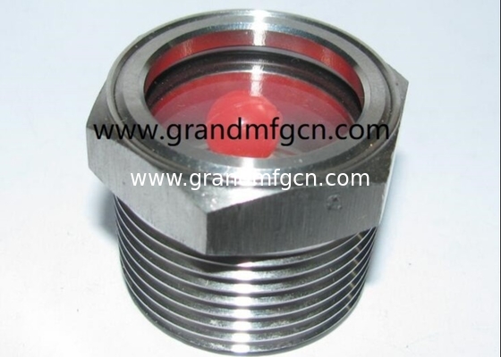 NPT нить 1/2" 3/4" нержавеющей стали 304 стекло для очистки масла без шестиугольного блокировочного ореха SS304 НАВЛЕЖЕНИЕ НА ОЛЕЙ