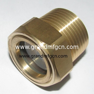 НПТ трубопроводные нитки 1&quot; 3/4&quot; 1,1/4&quot; 1,1/2&quot; воздушные компрессоры латунь оливковый уровень стеклянный прицел с закаленным стеклом