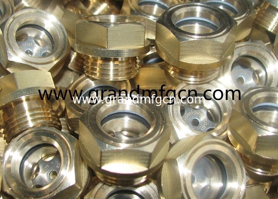 NPT нить 1/2&quot; 3/4&quot; 1&quot; Насосы медные уровни масла Тяжелая работа Радиаторы купол уровень масла стеклянный прицел пробка масляный габарит