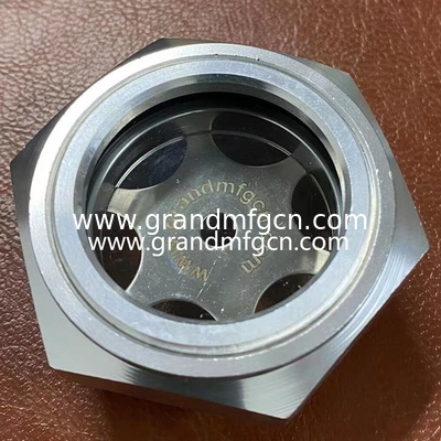 BSP G1 1/4 дюймовый коробка передач воздушные компрессоры Milled Hex Алюминиевый уровень масла вид стеклянный габарит пробка мужской нить G1/2 G3/4 G1 дюйм